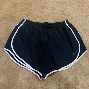 Black with white nike shorts XL